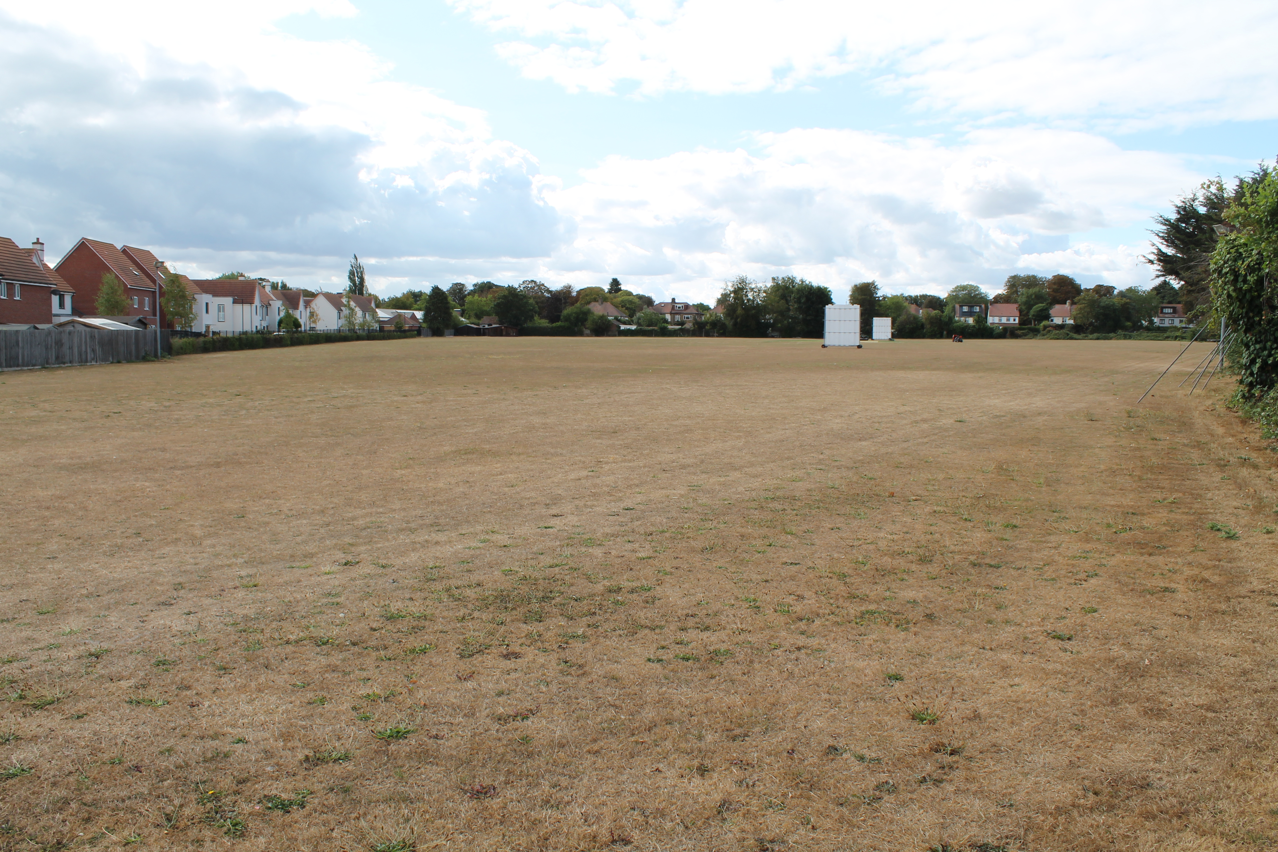 An outdoor event arrangement on the field at The EKCO Club