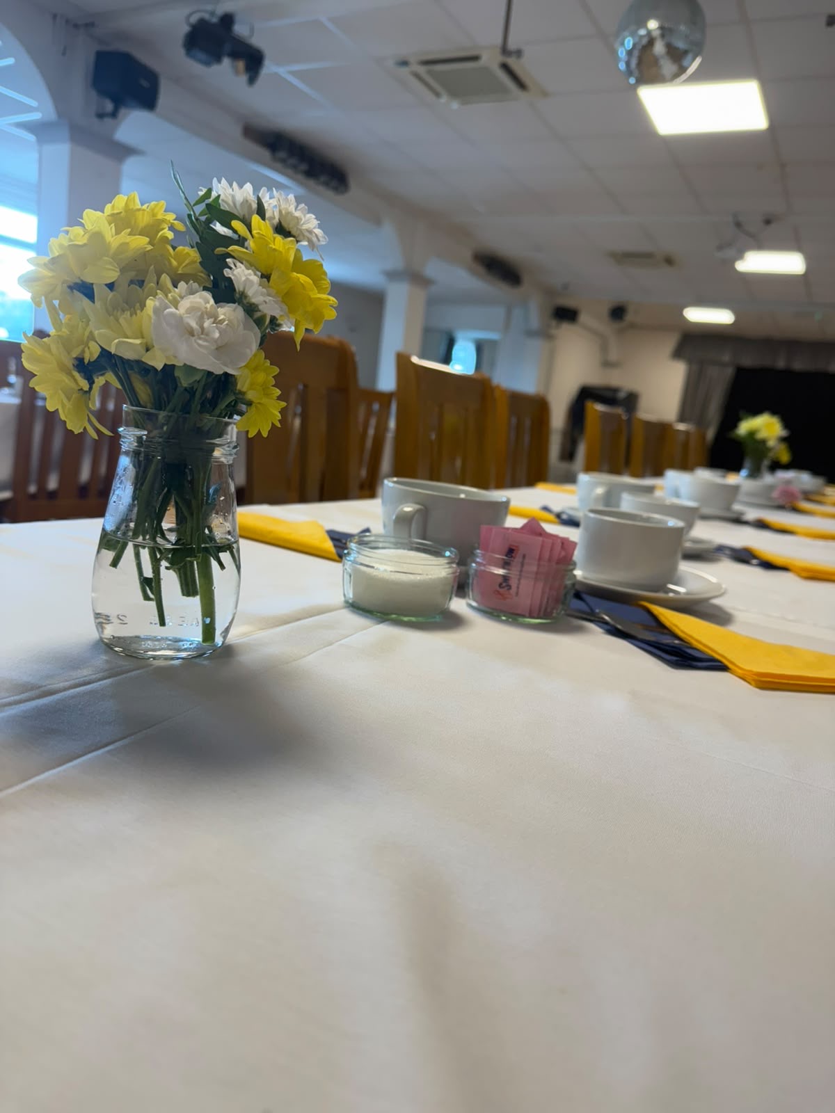 The Tea Room prepared for a private occasion at The EKCO Club